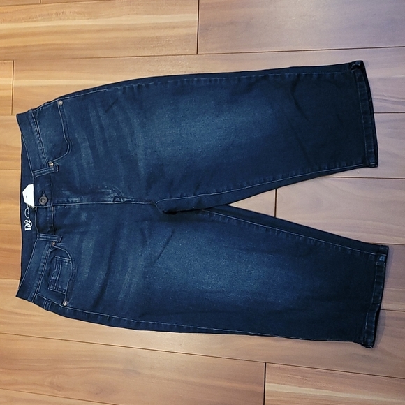 Nwt DIANE GILMAN capri pants pedal pushers with hem slit - Picture 3 of 4